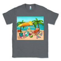 Charcoal Heather summer Classic Tee - RanaPortraitStore
