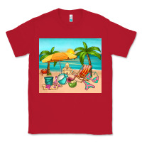 Red summer Classic Tee - RanaPortraitStore