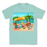 Seafoam summer Classic Tee - RanaPortraitStore