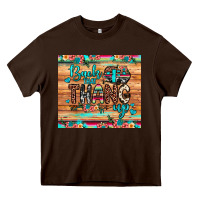 Chocolate Brown back that thang up Heavy Core Tee - JahusDesignShop