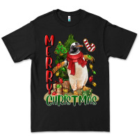 Black merry christmas penguin Premium Tee - LillyAllenDesigns