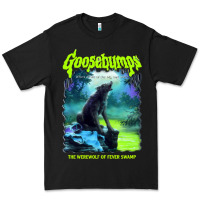 Black r.l. stine goosebumps nightmare halloween werewolf fever swamp essenti Premium Tee - lanVoArt