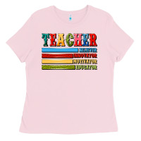 Bubblegum Pink teacher Ladies Tee - Artiststas