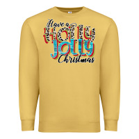 Antique Gold have a holly jolly christmas Premium Sweatshirt - CowhideDigitalArt