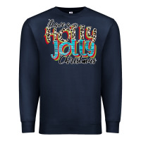 Navy have a holly jolly christmas Premium Sweatshirt - CowhideDigitalArt