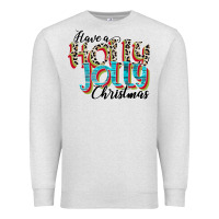 Oatmeal Heather have a holly jolly christmas Premium Sweatshirt - CowhideDigitalArt