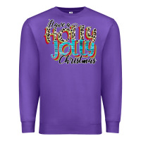 Purple have a holly jolly christmas Premium Sweatshirt - CowhideDigitalArt