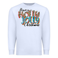 White have a holly jolly christmas Premium Sweatshirt - CowhideDigitalArt