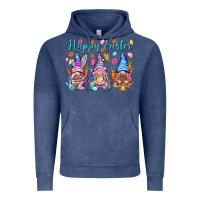 Vintage Denim Happy Easter gnomies Easter Day Vintage Hoodie - HowdyJamesFarm