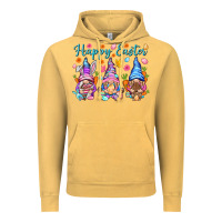 Vintage Mustard Happy Easter gnomies Easter Day Vintage Hoodie - HowdyJamesFarm