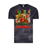 Cloud Black just a girl who loves christmas Vintage Tee - texasbilliewilder