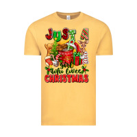 Vintage Mustard just a girl who loves christmas Vintage Tee - texasbilliewilder