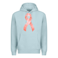 Blue Mist uterine or endometrial cancer ribbon Premium Hoodie - FaDigitalArtStudio