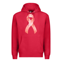 Cardinal uterine or endometrial cancer ribbon Premium Hoodie - FaDigitalArtStudio