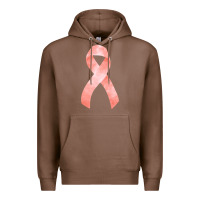 Chestnut uterine or endometrial cancer ribbon Premium Hoodie - FaDigitalArtStudio