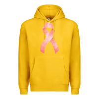 Lemon uterine or endometrial cancer ribbon Premium Hoodie - FaDigitalArtStudio