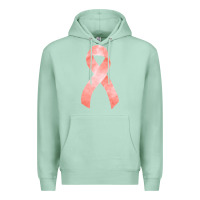 Seafoam uterine or endometrial cancer ribbon Premium Hoodie - FaDigitalArtStudio