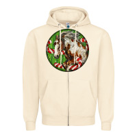 Sandshell Horse Christmas Zipper Hoodie - LillyAllenDesigns