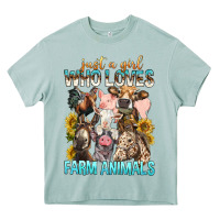 Arona Just A Girl Who Loves Farm Animals Heavy Core Tee - BundleAndBundleShop