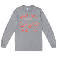 Heather Grey pist idiots Long Sleeve Tee - lanVoArt