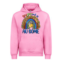 Fuchsia Pink different is ausome Urban Hoodie - BarkalooDesign