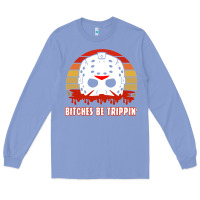 Colony Blue Halloween Bitches Be Trippin Jason Mask Long Sleeve Tee - lanVoArt