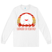 White Halloween Bitches Be Trippin Jason Mask Long Sleeve Tee - lanVoArt
