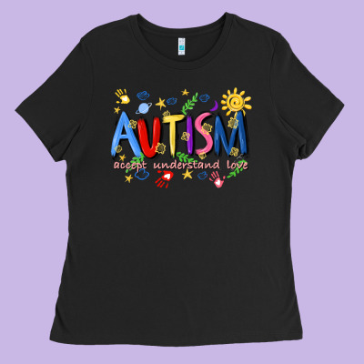 Autism Accept Understand Love Ladies Tee Designed By Artiststas