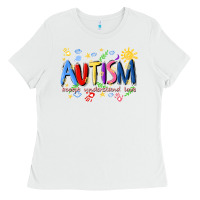 White autism accept understand love Ladies Tee - Artiststas