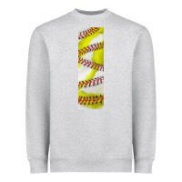 Heather Grey softball and baseball pen wraps Heavyweight Sweatshirt - BundleAndBundleShop