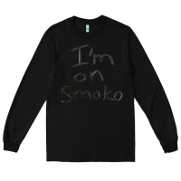 Black handwritten i'm on smoko hot australian lingo the chats Long Sleeve Tee - lanVoArt