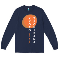 Navy kyoto tachibana Long Sleeve Tee - lanVoArt