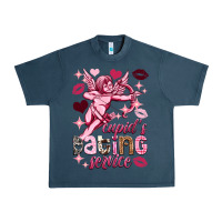 Midnight Navy Cupid's dating service Valentine's Day Urban Heavy Tee - HowdyJamesFarm