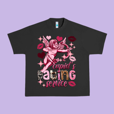 Cupid's Dating Service Valentine's Day Urban Heavy Tee Designed By Howdyjamesfarm