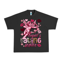 Pigment Black Cupid's dating service Valentine's Day Urban Heavy Tee - HowdyJamesFarm