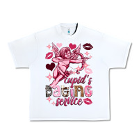 White Cupid's dating service Valentine's Day Urban Heavy Tee - HowdyJamesFarm