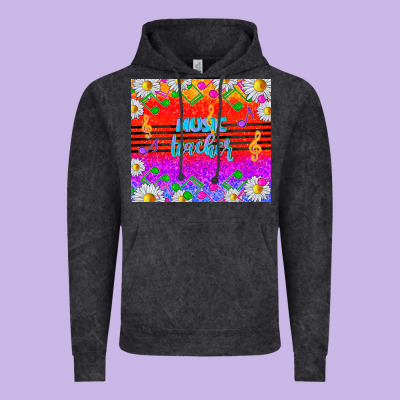 Rainbow Music Teacher Vintage Hoodie Designed By Tumblerdesignbyshophia