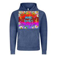Vintage Denim rainbow music teacher Vintage Hoodie - TumblerDesignByShophia