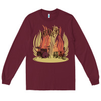 Burgundy the arcade fire Long Sleeve Tee - lanVoArt
