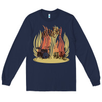 Navy the arcade fire Long Sleeve Tee - lanVoArt