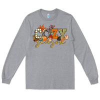 Heather Grey cozy season Long Sleeve Tee - CowGirlArtShop