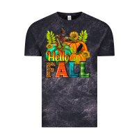 Cloud Black Hello Fall Vintage Tee - NancyCooperArtShop