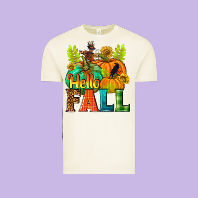 Hello Fall Vintage Tee Designed By Nancycooperartshop