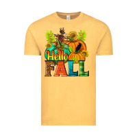 Vintage Mustard Hello Fall Vintage Tee - NancyCooperArtShop
