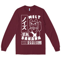 Burgundy melt banana Long Sleeve Tee - lanVoArt