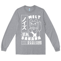 Heather Grey melt banana Long Sleeve Tee - lanVoArt