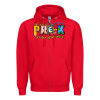 Red So Long Pre K Hello Summer Zipper Hoodie - CowhideDigitalArt