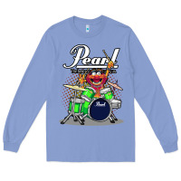 Colony Blue animal drummer pearl drums Long Sleeve Tee - lanVoArt