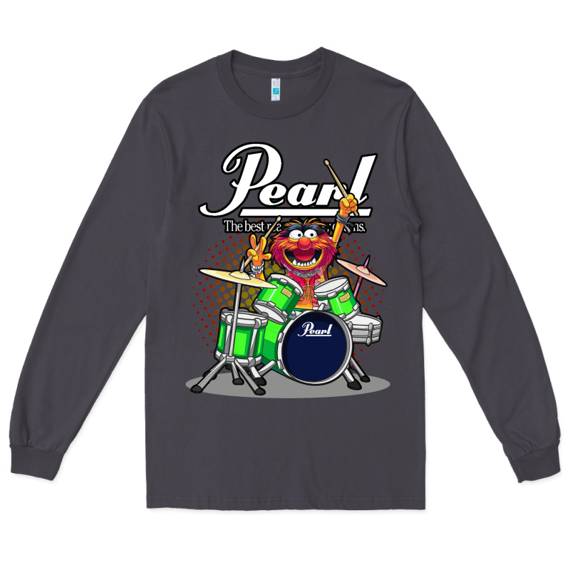 Animal Drummer Pearl Drums Long Sleeve Tee by lanVoArt | Teevron