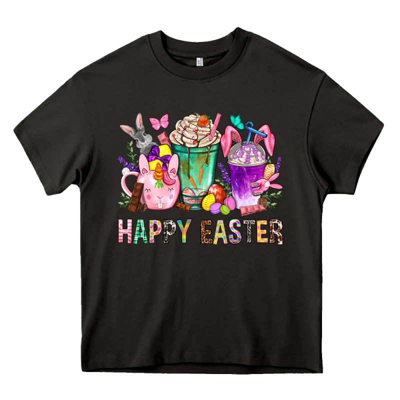 Happy Easter Coffee Cups With Bunny Heavy Core Tee by BundleAndBundleShop | Teevron